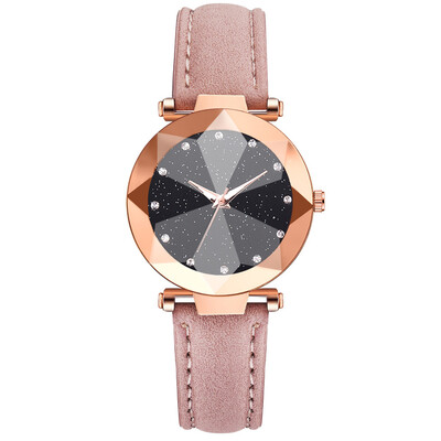 

Best selling ladies watch diamond fashion PU wrist watch business casual watch