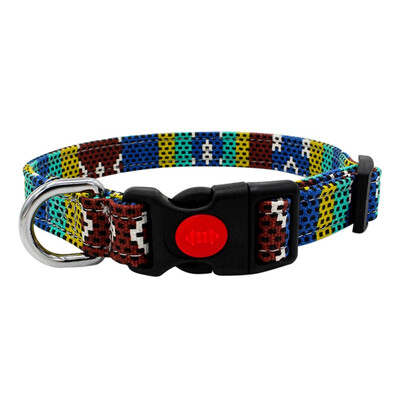 

Pet Dog Adjustable Collar Colorful Bohemian Style Canvas Collar Puppy Cat Decoration Cloth Collar For Medium Large Dogs