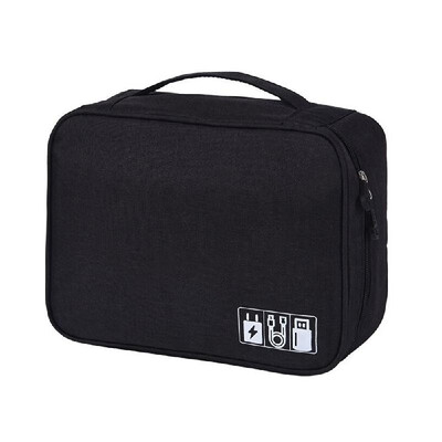 

Electronics Organizer Travel Cable Storage Bag USB Charger Digital Devices Accessories Divider Home Storage Box