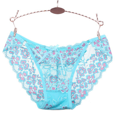 

New Femlae Low Waist Briefs Underwear Women Lace Embroidery Panties Seamless Lace Sexy Panties