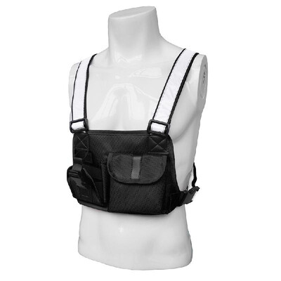

Men Outdoor Radio Chest Harness Bag Holster Holder Vest Rig