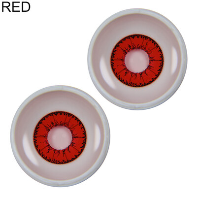 

1Pair Circle Colored Contact Lenses Yearly Use Cosplay Party Colorful Eye Makeup