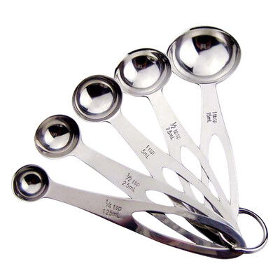 

2019 5 Pcs Measuring Spoon Stainless Steel Coffee Measuring Spoon Tea