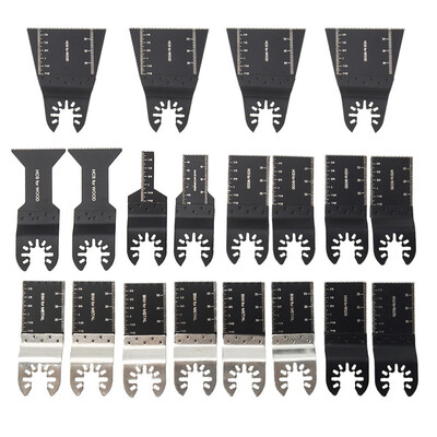 

20pcs Mix Saw Blades Oscillating Multi Tool Carbon Steel Cutter Diy Universal
