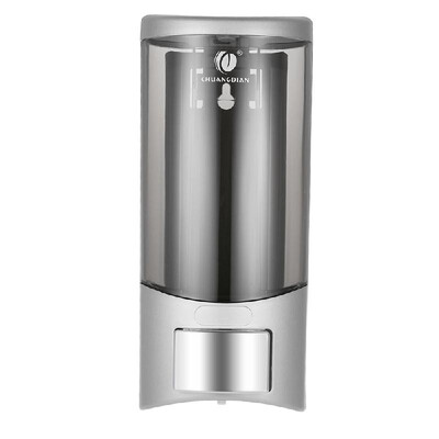 

CHUANGDIAN Wall-mounted Single Bottle Manual Soap Dispenser Shampoo Box Rest Room Washroom Toilet Hand Washing Liquid Shampoo Show