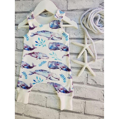 

Newborn Baby Boys Girls Whale Romper Bodysuit Jumpsuit Playsuit Outfits Clothes