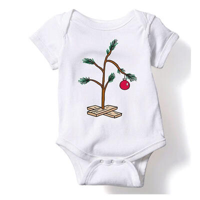 

Newborn Baby Girl Boy Christmas Pine Tree Romper Bodysuit Jumpsuit Outfits 0-18M