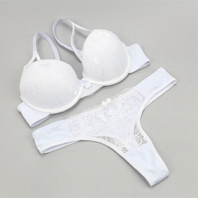 

〖Follure〗Fashionable Sexy Young Womens Bra Suit with Lace Embroidery Adjustment