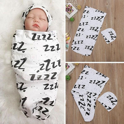 

Details about Fashion Cute Newborn Baby Infant White Swaddle Wrap Swaddling Sleeping BagHat