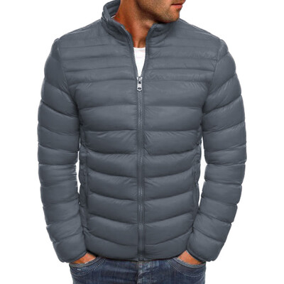 

Gobestart Mens Autumn Winter Zipper Warm Down Jacket Packable Light Top Quality Coat