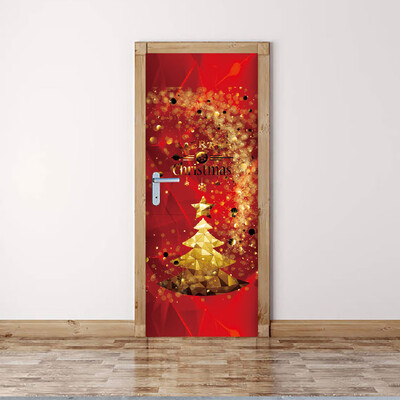 

〖Follure〗Merry Christmas Removable Door Mural Wall Sticker Xmas Home Decal