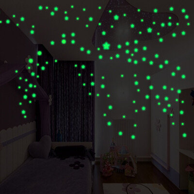 

〖Follure〗Glow In The Dark Star Wall Stickers Round Stars Moon Dot Luminous Kid Room Decor