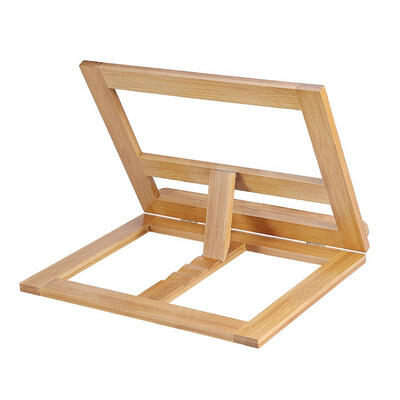 

Greensen Foldable Adjustable Bamboo Phone Book Stand Reading Textbook Holder