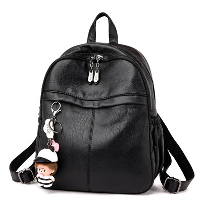 

Backpack 2019 new soft leather waterproof backpack