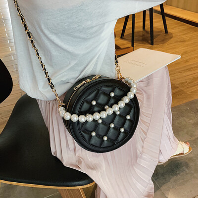 

Senior sense French niche handbags 2019 new fashion small round bag summer small fresh chain Messenger bag