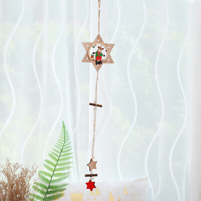 

〖Follure〗Christmas Decorations Wooden Ornament Xmas Tree Hanging Tags Pendant Decor