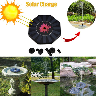 

〖Follure〗New Outdoor Solar Powered Bird Bath Water Fountain Pump For Pool Garden Aquarium