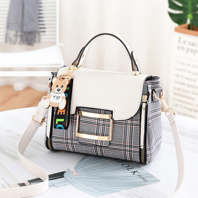 

Womens bag new fashion Korean version fashion collision color simple ladies shoulder bags inclined bags