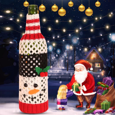 

Christmas Wine Set Champagne Wine Set Christmas Red Wine Gift Bag Christmas Candy Bag Christmas Decoration For Hotel Party Home