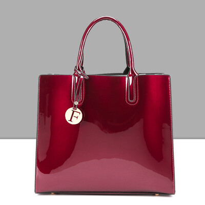 

High Quality Womens PU Leather Handbags Letter Shoulder Crossbody Bag Messenger Bags Brand Glossy Big Tote women bags
