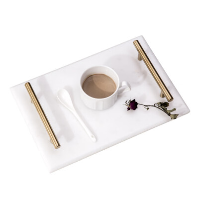 

luxetec Marble tray scented candle dessert tray bathroom tray 7018