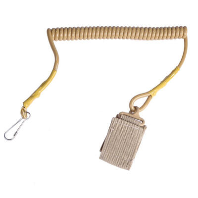 

Outdoor Multifunctional Guard Cord Spring Elastic Keychain Lanyards Sling