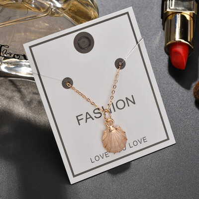 

Metal Conch Shell Pendant Necklace Color Exquisite Small Pendant Necklace Womens Personality Simple Sweet Fashion Jewelry