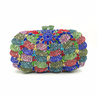 

Elegant diamonds bag evening party rhinestone hollow out clutches women crystal purses bridal wedding party clutches