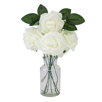

Artificial Flowers 50pcs Real Touch Artificial Foam Roses Decoration
