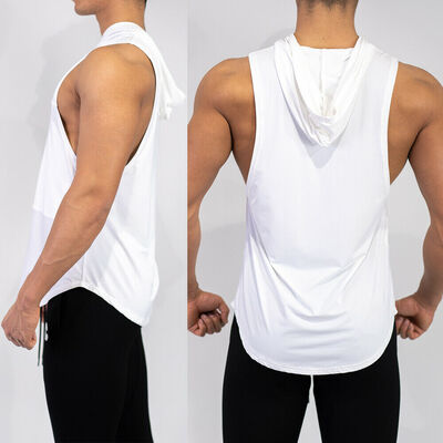 

Mens Loose Hoodie T-Shirt Sleeveless Casual Sports Muscle Bodybuilding Shirt NEW