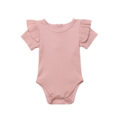 

Newborn Kids Baby Girls Top Romper Jumpsuit Bodysuit Outfits Solid Clothes