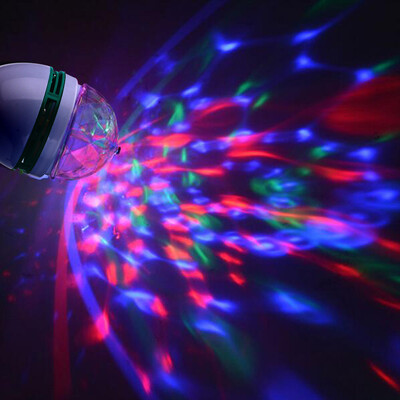 

〖Follure〗E27 3W AC85-260V Colorful Rotating Bubble Stage Light Disco DJ Party Light Bar