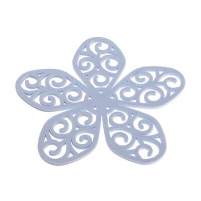 

Hollow Flower TPR Anti-Slip Heat Insulation Pad Coaster Bowl Pan Place Mat Decor