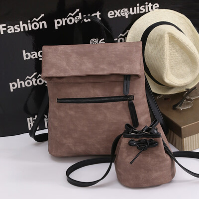 

Fashion Women PU Leather Crossbody Handbag Shoulder Bag Suit Two Piece