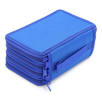 

Four-Layer 72 Holes Sketch Art Drawing Pencil Case Organizer Pure Color Pen Bag Portable Watercolor Pencil Wrap Without Pencil