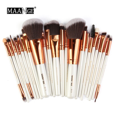 

〖Follure〗Wooden Makeup Brush Set tools Make-up Toiletry Kit Make Up Brush Set 22Pcs