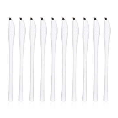 

10pcs Eyebrow Tattoo Pens Tattoo Needles Microblading Pen Disposable Eyebrow Pen with 18U Microblading Needles Manual Tattoo Suppl
