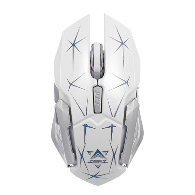 

Wireless Keyboard&Mouse Combo 24G Metal Panel Keyboard Optical Mouse 2400DPI for PC LaptopWhite