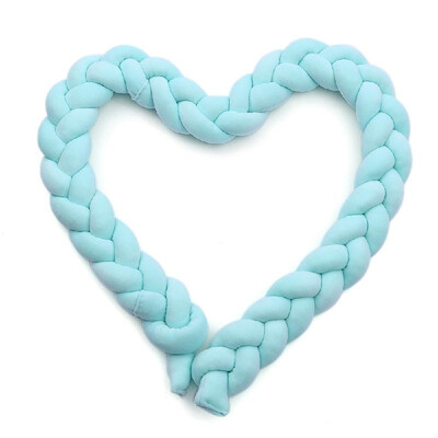 

Baby Crib Bumper Knotted Braided Bumper Handmade Soft Knot Pillow Pad Cushion Nursery Cradle Decor Baby Gift Crib Protector Cotton