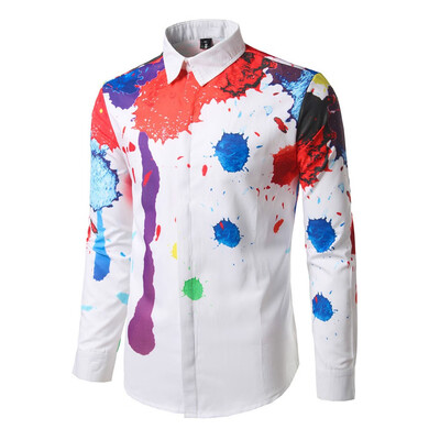 

Tailored Mens Casual Button Turn-Down Collar Slim Fit Long Sleeve Top Shirt Blouse