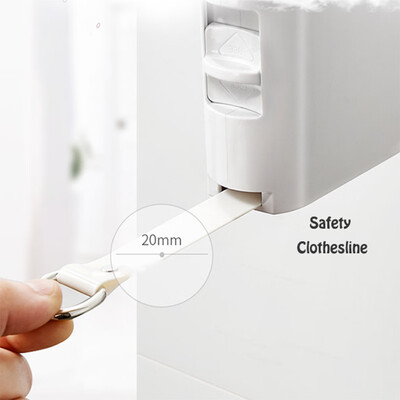 

Gobestart Retractable Invisible Clothesline Indoor Wall Hanging Stretch Clothesline