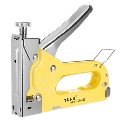 

TNI-U TU-903 3 Ways Stapler Staple Gun Heavy Duty Chrome U-Shape Nails Stapler Nailer