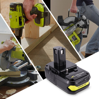 

〖Follure〗Replace for Ryobi 18V Battery 2000mAh Li-ion One P107 P102 P103 P105 P108 P109