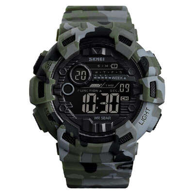

SKMEI 1472 Analog Digital Watch Luminous Outdoor Sport Watch Men Digital Watch 5Bar Waterproof Alarm Clock Cowboy Military Fashion