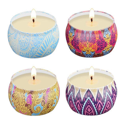 

4pcsset Smokeless Scented Candles Soy Wax Aromatherapy Candles Home Decor