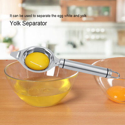 

Greensen Stainless Steel Anti-rust Durable Egg White Yolk Separator Holder Filter Kitchen Tool Egg FilterYolk Separator