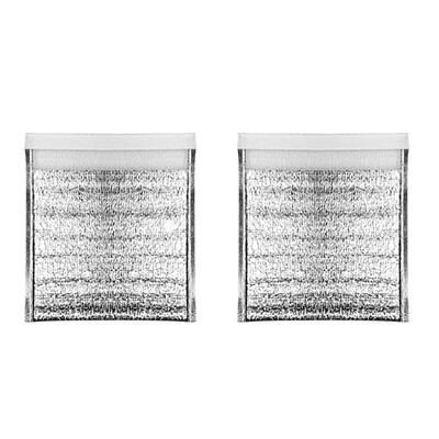 

Toponeto Insulated Easy Zip Lock Resealable Aluminum Reusable Picnic Hot & Cold Pouch