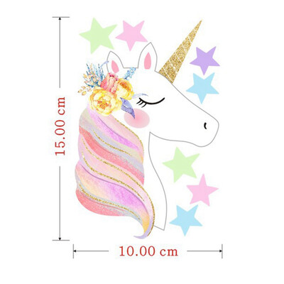 

Unicorn Stars Love Light Switch Computer Wall Stickers Home Decors UK Selling
