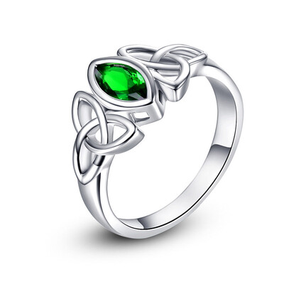 

Exquisite Fashion Sterling Silver jewelry Natural Amethyst Emerald Ruby Gemstone White Gold Wedding Engagement Ring