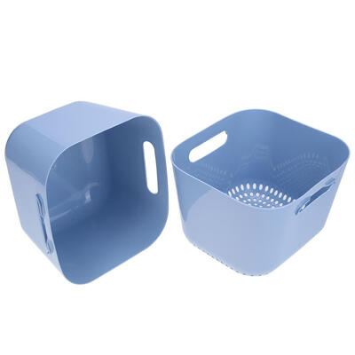 

2pcsSet Thicken Fruit Vegetable Wash BasketColander Strainer Kitchen Tool